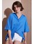 Pamuklu Regular Fit Yırtmaçlı Kısa Kollu Gömlek Kadın Gömlek CF25S166965 2