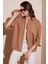 Pamuklu Regular Fit Uzun Kollu Düz Gömlek Kadın Gömlek CF25S168305 1