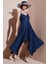 Asimetrik Kesim Regular Fit Midi Boy Askılı V Yaka Elbise Bayan Elbise 5866131 1