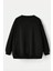Uygun Tarz Yaramaz Kedi Baskılı Oversize Sweatshirt 2