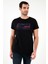 Pamuklu Slim Fit Bisiklet Yaka Baskılı T Shirt Erkek T Shirt 541HIGHER 4