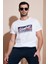 Pamuklu Slim Fit Bisiklet Yaka Baskılı T Shirt Erkek T Shirt 541HIGHER 1