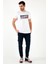 Pamuklu Slim Fit Bisiklet Yaka Baskılı T Shirt Erkek T Shirt 541HIGHER 2
