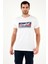 Pamuklu Slim Fit Bisiklet Yaka Baskılı T Shirt Erkek T Shirt 541HIGHER 5
