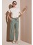 Pamuklu Relaxed Fit Yüksek Bel Geniş Paça Pantolon Bayan Pantolon 668yp5275 1