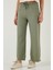 Pamuklu Relaxed Fit Yüksek Bel Geniş Paça Pantolon Bayan Pantolon 668yp5275 3