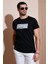 Pamuklu Slim Fit Bisiklet Yaka Baskılı T Shirt Erkek T Shirt 541TOLIVE 1