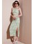 Slim Fit Ip Askılı Yırtmaçlı Midi Alt-Üst Takım Bayan Takım 5869021 1