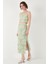 Slim Fit Ip Askılı Yırtmaçlı Midi Alt-Üst Takım Bayan Takım 5869021 4