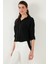Oversize Fit Önü Kısa Arkası Uzun Truvakar Kol Gömlek Kadın Gömlek 5866116 3