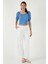 Pamuklu Relaxed Fit Yüksek Bel Bol Paça Pantolon Bayan Pantolon 668yp5118 1