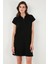 Regular Fit Polo Yaka Mini Elbise Bayan Elbise 5866153 2