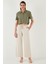 Pamuklu Relaxed Fit Yüksek Bel Geniş Paça Pantolon Bayan Pantolon 668yp5275 5