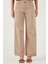 Pamuklu Standart Fit Yüksek Bel Geniş Paça Pantolon Bayan Pantolon 668yp5344 2
