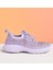 24Y320 Kadın Esnek Tabanlı Taşlı Triko Sneaker Spor Ayakkabı 5