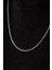 By Florya Jewelry Çelik İnce Gurmet Zincir Kolye Kararmaz 3 mm Unisex 1