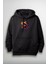 Sigara Içen Kapşonlu Kedi Baskılı Unisex Sweatshirt 1