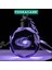 3D Kristal Galaxy Gezegen Tasarımlı Renk Değiştiren Işıklı Araba Ev Anahtarlık - FC959 2