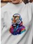 Unisex Uzun Kollu Sweatshirt Kulaklık Aslan Baskılı 3