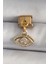 316L Çelik Gold Renk Sallantı Zirkon Taşlı Göz Model Nomination Charm 1