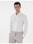 Erkek Beyaz Slim Fit Çizgili Uzun Kollu Gömlek 50301583-VR013 1