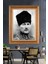 Altın Çerçeveli Paspartulu Atatürk Tablo ZC128 1