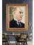 Altın Çerçeveli Paspartulu Atatürk Tablo ZC399 1