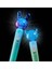 BACK2FUN Kedi Beyaz Mavi LED Işıklı Tükenmez Kalem 2