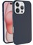 Caseworld Apple iPhone 16 Pro ile Uyumlu Kapak Içi Kadife Lansman Silikon Kılıf - Lacivert 1