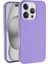 Caseworld Apple iPhone 16 Pro Max ile Uyumlu Kapak Içi Kadife Lansman Silikon Kılıf - Lila 1