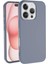 Apple iPhone 16 Pro ile Uyumlu Kapak Içi Kadife Lansman Silikon Kılıf - Petrol Mavisi 1