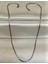 Silver Renk Hasır Örme Unisex Çelik Kolye 65 cm (3mm) 2