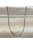 Silver Renk Hasır Örme Unisex Çelik Kolye 65 cm (3mm) 3