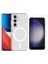 Galaxy S24 FE Kılıf Magsafe Şarj Özellikli Parlayan Simli Saydam Renkli Zore Allstar Kapak+ Nano Ekran Koruyucu 1