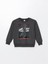 Antrasit Bisiklet Yaka Erkek Çocuk Sweatshirt 1