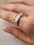 Taşlı Yüzük Zirkon Taşlı Çelik Yüzük Rosegold 2