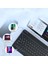 N-Tech NT-1071A Tablet Uyumlu Mini Slim Şarjlı Bluetooth Klavye ve Mouse Seti | Pembe | 4