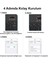 Samsung Galaxy Tab S SM-T800 Tablet Uyumlu Mini Slim Şarjlı Bluetooth Klavye ve Mouse Seti | Pembe | 5