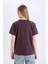 Regular Fit Bisiklet Yaka Baskılı Kısa Kollu Tişört D9602AX25SM 5