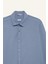 Slim Fit Dar Kesim Pamuklu Basic Düz Uzun Kollu Gömlek A4644AX25SP 2
