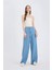 Pull On Wide Leg Yüksek Bel Uzun Tensel Yıkamalı Pantolon D8238AX25SM 3