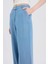 Pull On Wide Leg Yüksek Bel Uzun Tensel Yıkamalı Pantolon D8238AX25SM 5
