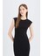 Bodycon Vücudu Saran Bisiklet Yaka Ribana Kısa Kollu Midi Elbise D5220AX25SP 4