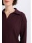 Relax Fit Polo Yaka Basic Düz Fitilli Kaşkorse Uzun Kollu Tişört B2404AX25SP 5