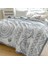 1 Parça Jakarlı Mercan Polar Battaniye 150*200CM Gri Mavi (Yurt Dışından) 4