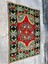 230X322 cm Türk Büyük Boy Halı, Harika Yeşil ve Kırmızı Renkli Çiçek Desenli Kilim, Büyük Salon ve Ofis Için El Dokuma Yün Halı 4