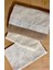 Bebek %100 Pamuk Çift Taraflı Pike ve Poplin Şeritli Nevresim Takımı _Pike Hasır desen Cappuccino/Poplin Tavşan desen Bej_100*150 6