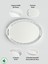 Lalin Tepsi Metal Oval Servis Tepsisi Beyaz, Romantik Tepsi, Büyük Tepsi,çay Kahve Tepsisi 5