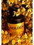 Golden Glow: Dekoratif Vanilya Kokulu Ahşap Fitilli Doğal Soya Wa x Mum Amber Cam Kavanoz 3