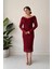 Dantel Elbise Bordo 3
